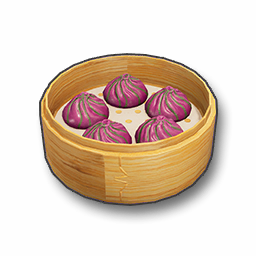 Cucumber and Purple Yam Buns